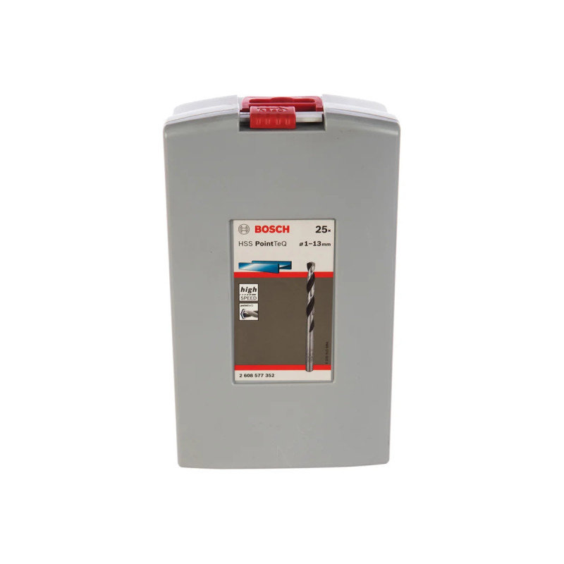 Набір свердел Bosch HSS-PointTeQ, 1-13 мм, 25 шт. (2608577352)
