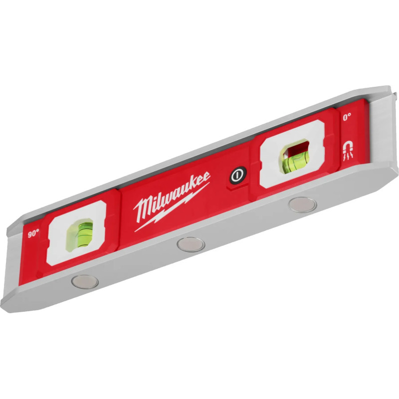 Уровень магнитный Torpedo MILWAUKEE, 23см з LED-підсвіткою (4932498742)