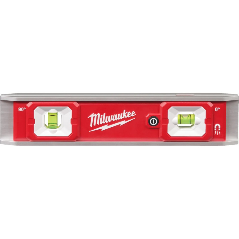 Уровень магнитный Torpedo MILWAUKEE, 23см з LED-підсвіткою (4932498742)
