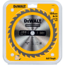Пильный диск по дереву DeWALT СONSTRUCTION 184x16x30T (DT1940)