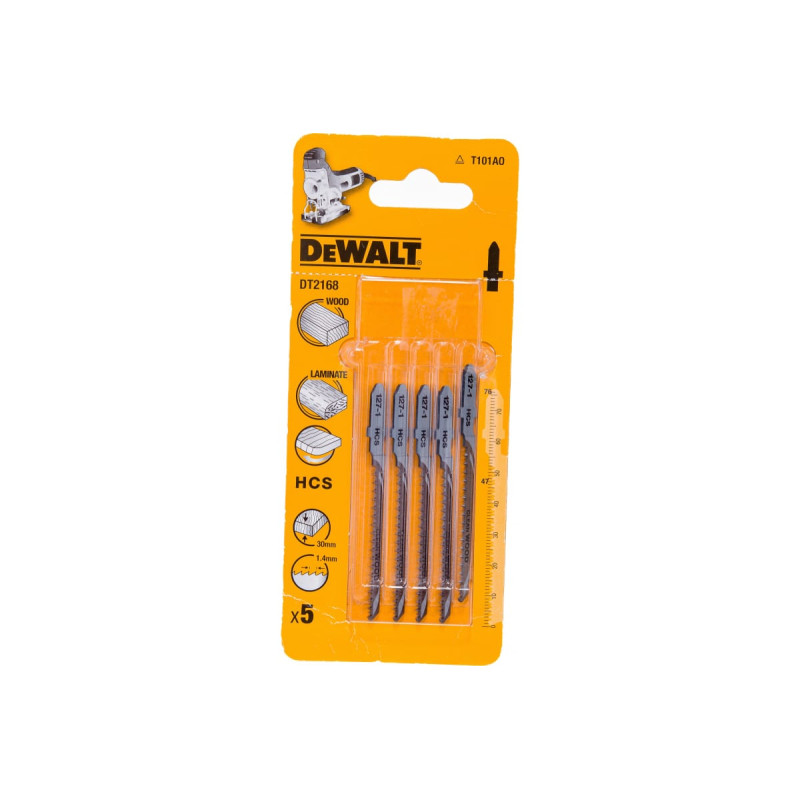 Полотно для лобзика DeWALT по дереву, довжина 76 мм (DT2168)