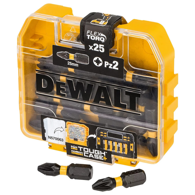 Набір біт PZ2 25мм. 25 шт. DeWALT (DT70556T)