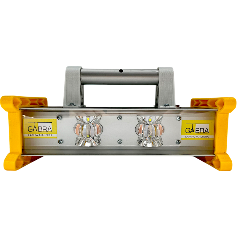 Лампа маляра GABRA PRO PLUS (2K) на два кристалла, аккумуляторная (GBPP2KA)