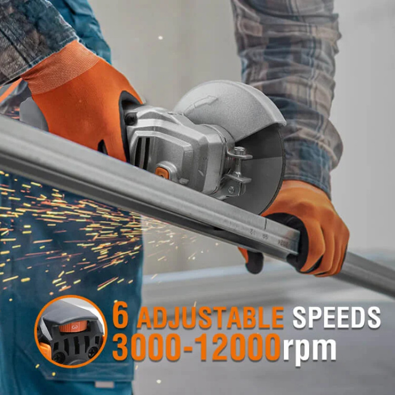 Кутова шліфувальна машина MAXXT 1700W з регулюванням обертів (MAG1700)