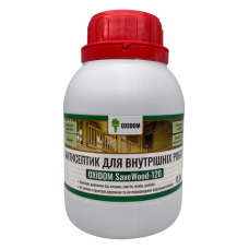 Деревянный антисептик для внутренних работ OXIDOM SaveWood-120, 0,5 л, бесцветный концентрат (43041-K)