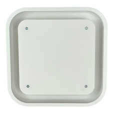 Вытяжка скрытого монтажа PTX 125 мм с закругленными углами под плитку (белая) (без вентилятора) (PTX_057)