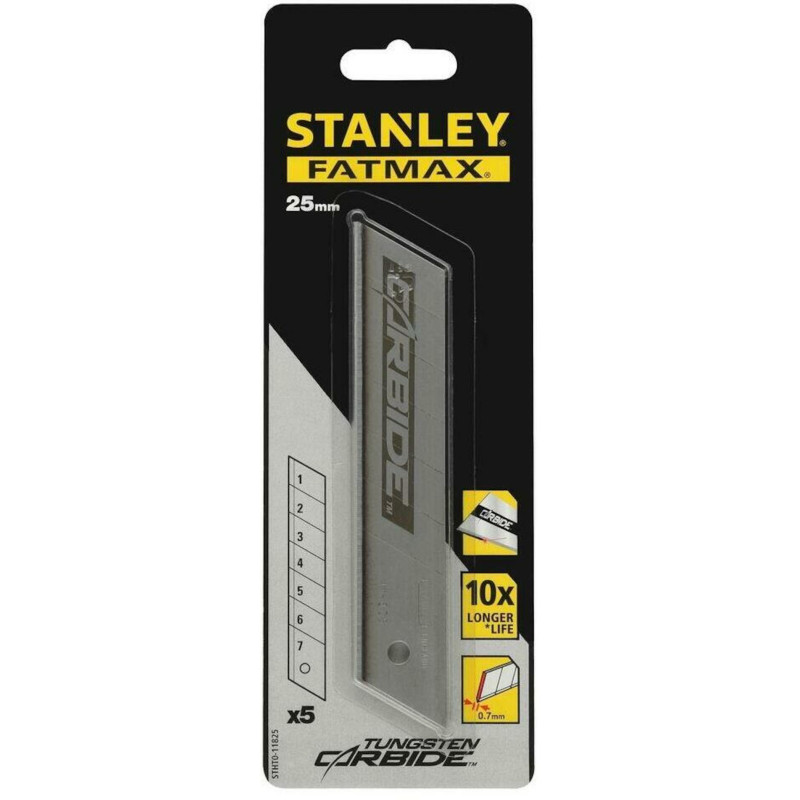 Лезвия запасные Carbide шириной 25 мм 5 шт. STANLEY (STHT0-11825)