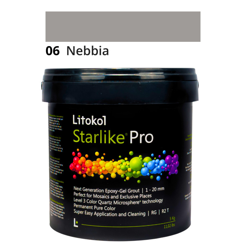 Эпоксидная гелевая затирка Litokol Starlike Pro 06 Nebbia 5 кг (STPRONBB0005)