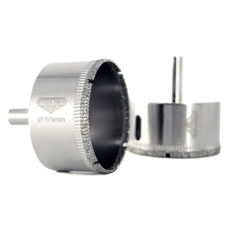 Алмазная гальваническая коронка Steelring D55 под дрель (STS55)