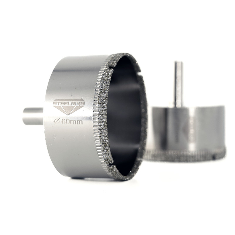 Алмазна гальванічна коронка Steelring D60 під дриль (STS60)