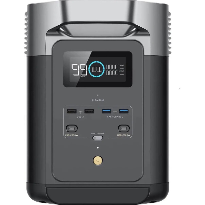 Зарядная станция EcoFlow Delta 2, 1800 Вт, 1024 Вт/ч электростанция для дома, UPS, ИБП (ZMR330-CN)