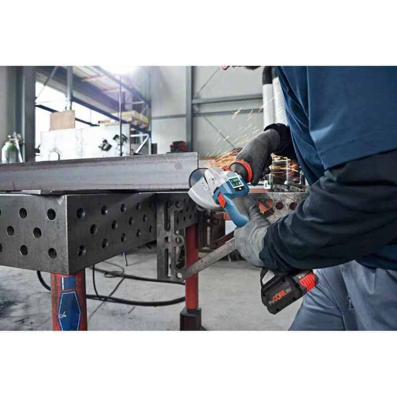 УШМ (болгарка) аккумуляторная Bosch Professional GWS 18V-10 SC, 125 мм, в кейсе (06019G340B)