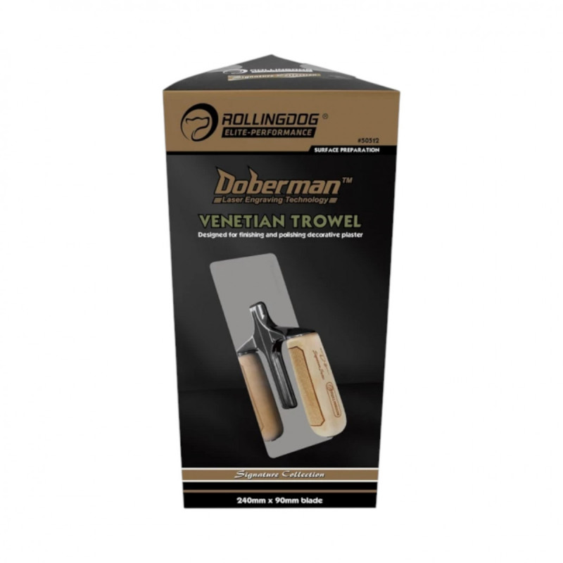 Венецианская кельма Rollingdog DOBERMAN 240×90 мм, серия Elite (50512)