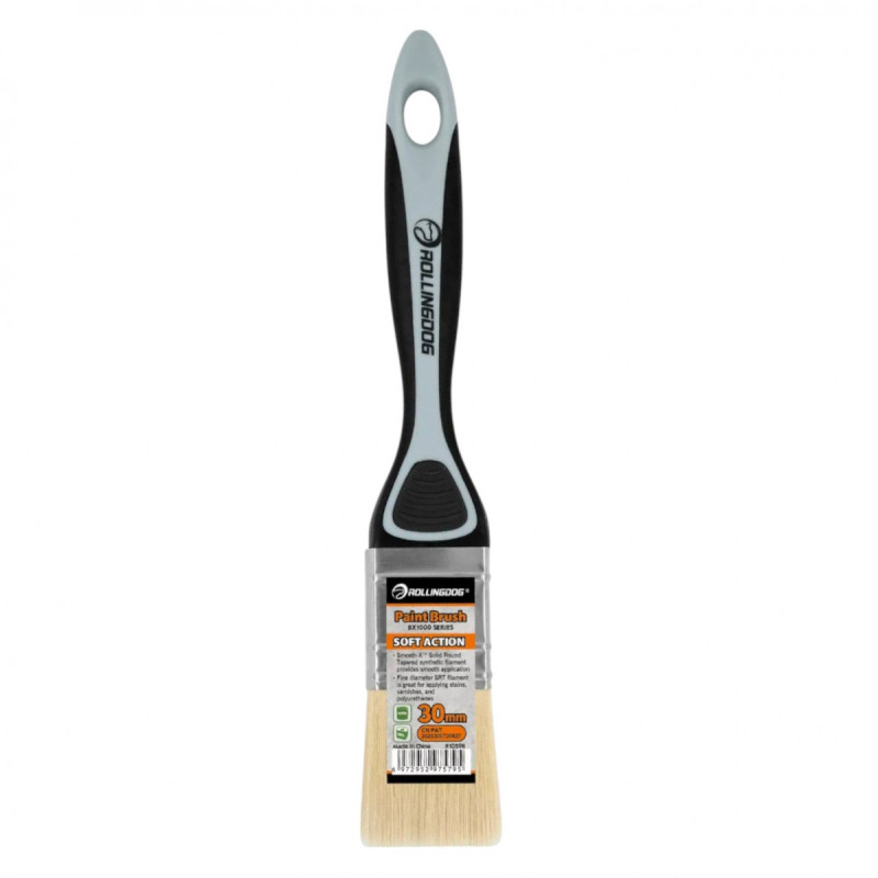 Кисть Rollingdog BX1000 30мм, прямой срез, полиэстер, серия Professional (10598)