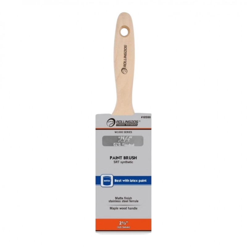Кисть Rollingdog W1000 63мм, прямой срез, синтетика, серия Professional (10200)