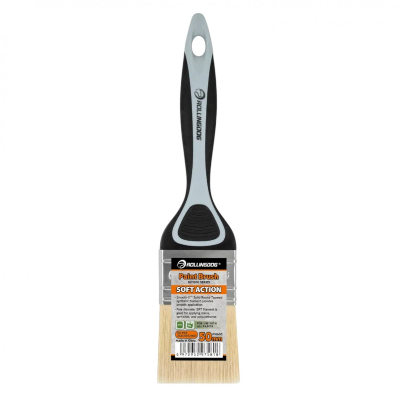 Пензель Rollingdog BX1000 50мм, прямий зріз, поліестер, серія Professional (10600)