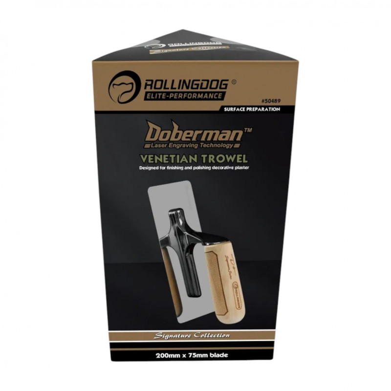 Венецианская кельма Rollingdog DOBERMAN 200×75 мм, серия Elite (50489)