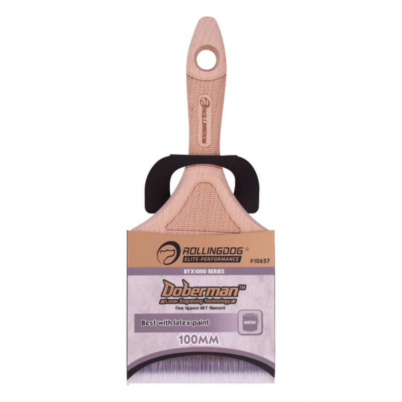Пензель Rollingdog BTX1000 100мм, прямий зріз, синтетика, серія Elite (10657)