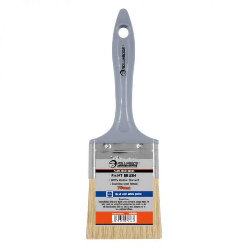 Кисть Rollingdog G100 70мм, прямой срез, синтетика, серия Standard (10628)
