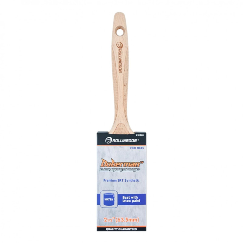 Пензель Rollingdog X1000 63мм, прямий зріз, поліестер, серія Professional (10268)
