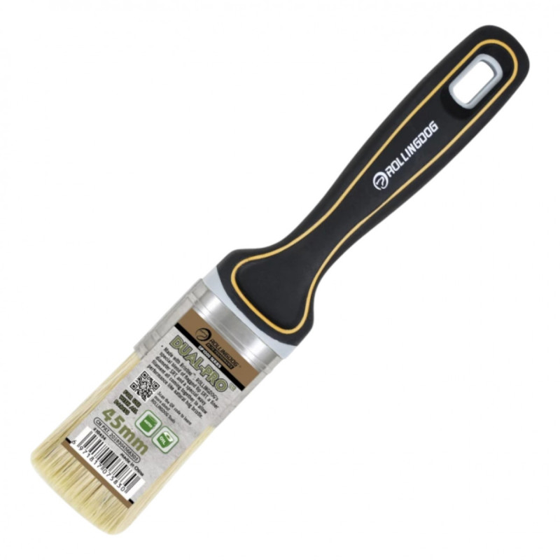 Кисть Rollingdog DUAL-PRO 45мм, прямой срез, синтетика, серия Elite (10454)