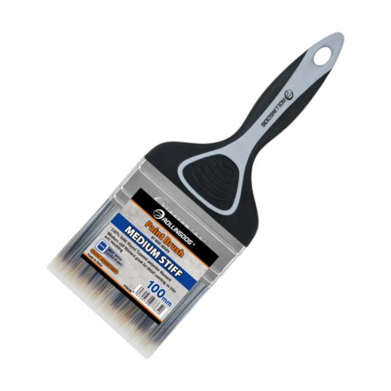 Кисть Rollingdog 100мм, прямой срез, синтетика, серия Professional (10650)