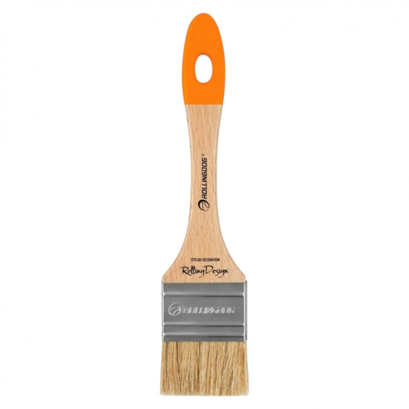 Пензель Rollingdog Design 50мм, прямий зріз, натуральна щетина, серія Professional (10678)