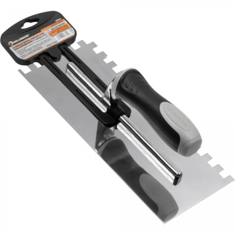Зубчатый шпатель Rollingdog зуб 8мм, 280х115мм, серия Professional (50102)