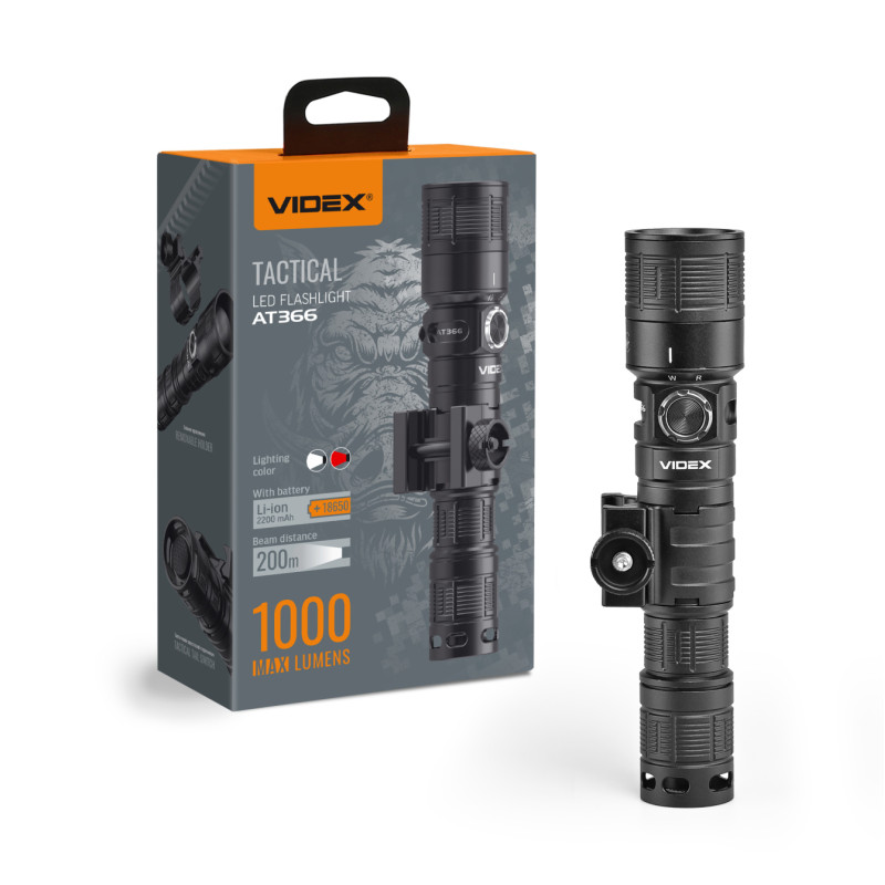 Тактический светодиодный фонарик VIDEX VLF-AT366 1000Lm 5000K