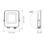 Светодиодный прожектор VIDEX F3e 1000Lm 5000K AC/DC 12-48V – Фото №8