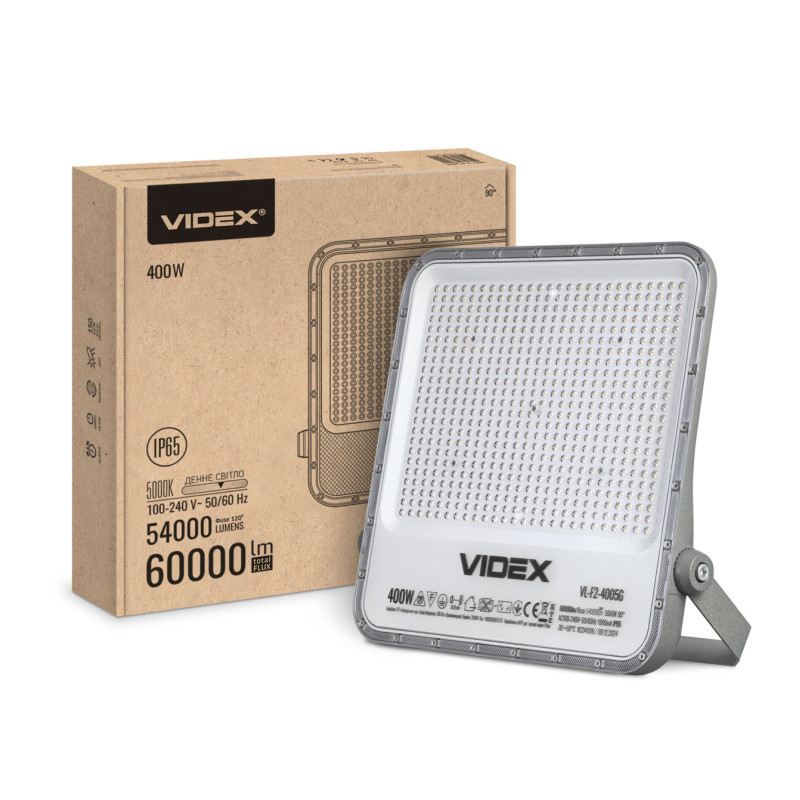 Светодиодный прожектор VIDEX PREMIUM F2 400W 5000K 220V