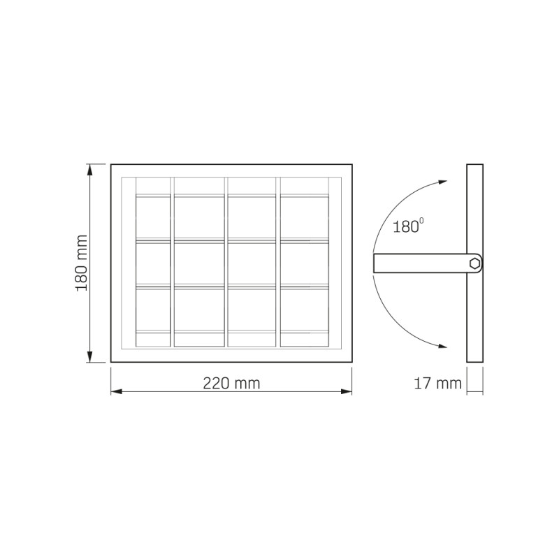 LED прожектор автономный VIDEX 500Lm 5000K