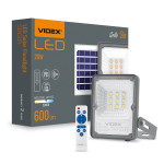 LED прожектор автономний VIDEX 600Lm 5000K Сенсорний (VLE-FSO-205-S) – Фото №1