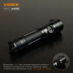 Портативный светодиодный фонарик VIDEX VLF-A406 4000Lm 6500K – Фото №9