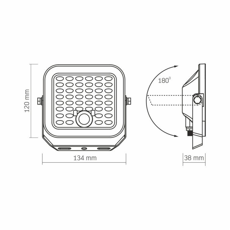 LED прожектор автономный VIDEX VL-FSO4-205-S 1400Lm 5000K