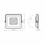LED прожектор VIDEX F2e 10W 900Lm 5000K 220V – Фото №6