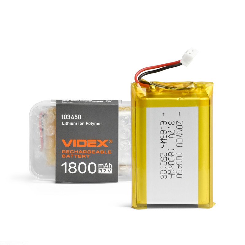 Аккумулятор VIDEX Li-pol VLF-B103450-18 1800 mAh (VLF-B103450-18)