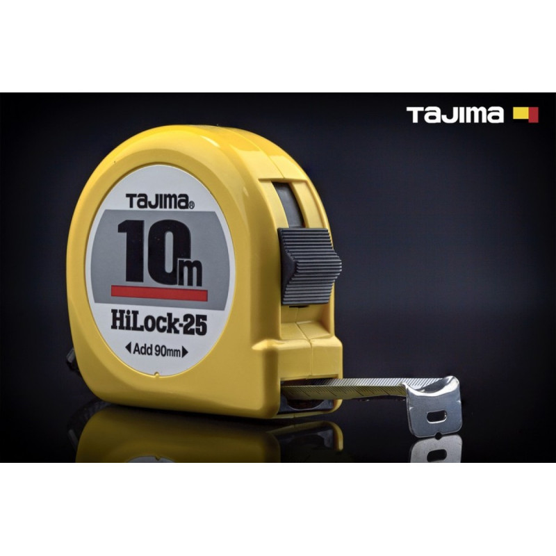 Рулетка строительная TAJIMA HI LOCK L25-100, 25 мм х 10 м (1001-0695)