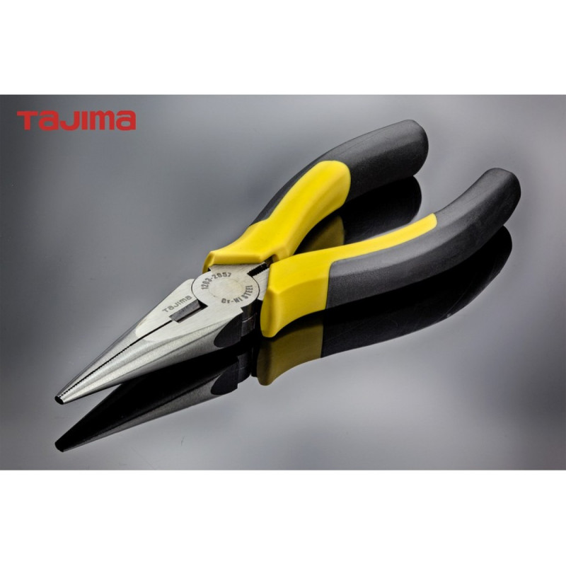 Плоскогубці (довгогубці) TAJIMA з різальним лезом 160 мм (1203-2057)