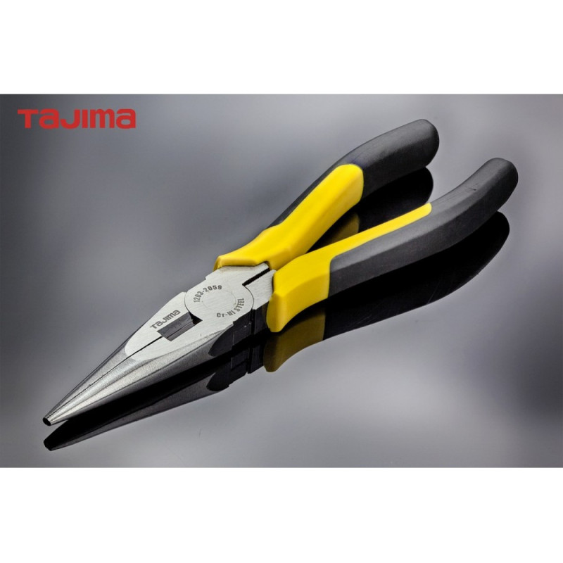 Плоскогубці (длинногубці) TAJIMA з ріжучим лезом 200 мм (1203-2059)