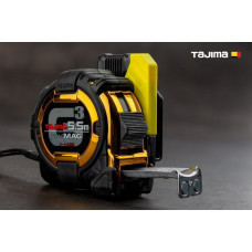 Рулетка строительная TAJIMA G3 LOCK SFG3GLM27-55BLL ударопрочная, магнитная, с держателем на пояс 27 мм х 5,5 м (1001-1885)