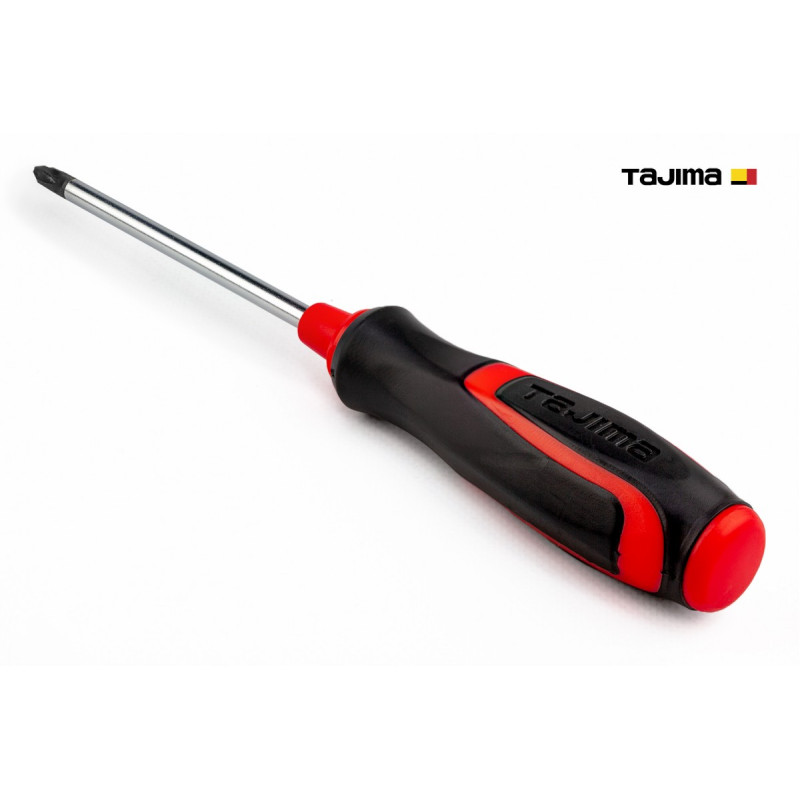 Отвертка крестовая TAJIMA Phillips PH2 229 мм магнитная (1301-2134)