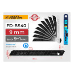 Лезвия для строительного ножа 9 мм черные нержавеющие Woodpecker FD-BS40 – Фото №6