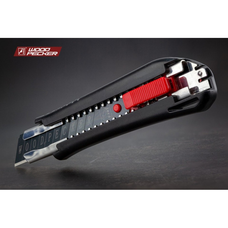 Нож строительный 18 мм автофиксатор Woodpecker FD-7810