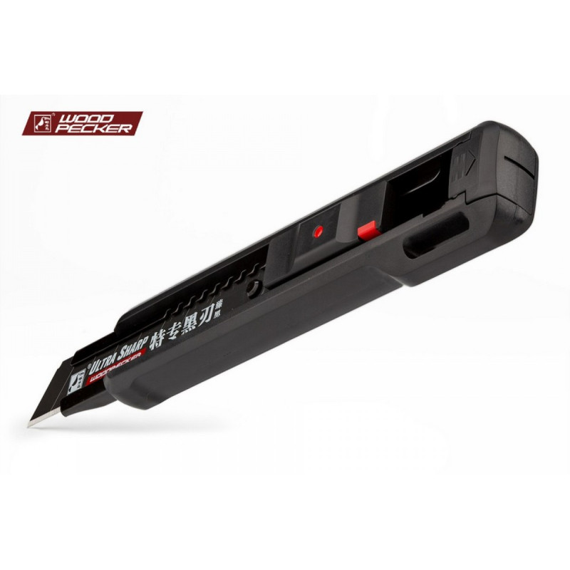 Ніж будівельний 18 мм автофіксатор + стопор Woodpecker FD-7822