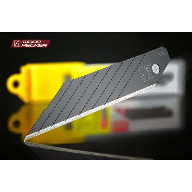 Лезвия для строительного ножа 18 мм 30° Woodpecker FD-03 серые