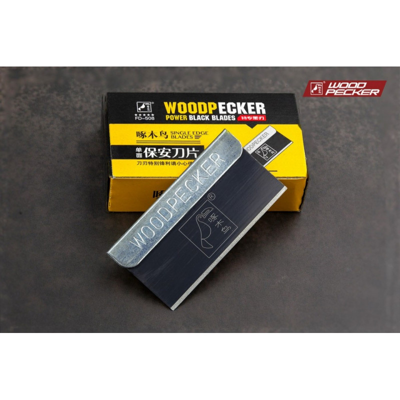 Леза для скребка 19 мм Woodpecker FD-508 чорні