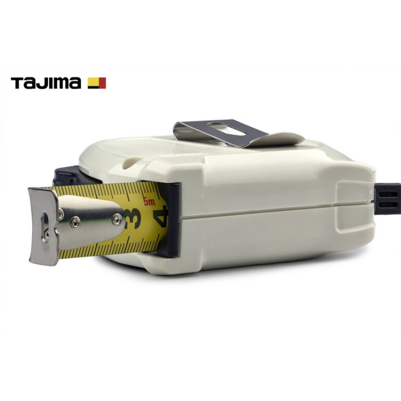Рулетка строительная TAJIMA SIGMA SS1950 усиленная лента с автостопом 19 мм х 5 м (1001-2433)