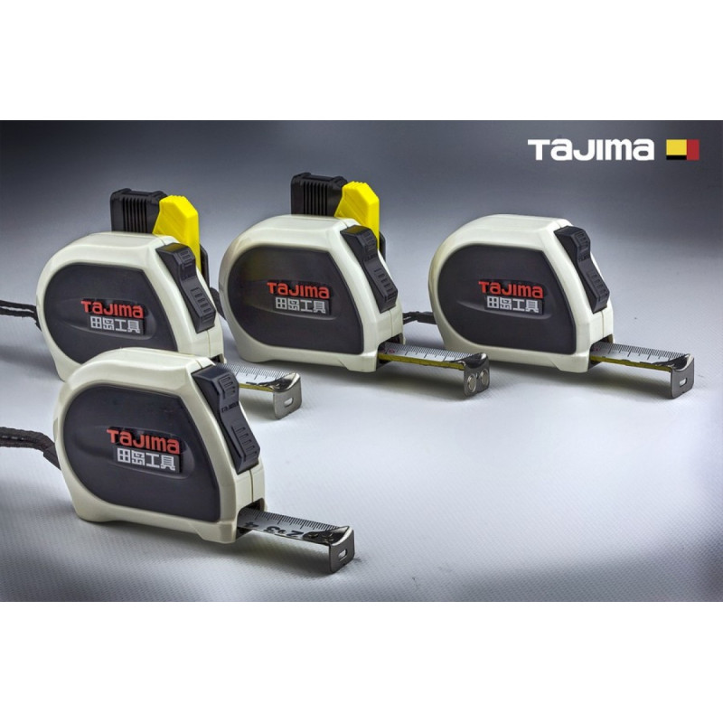Рулетка TAJIMA SIGMA SFSS2550-CHN 25 мм × 5 м, автостоп, посилена (1001-2608)
