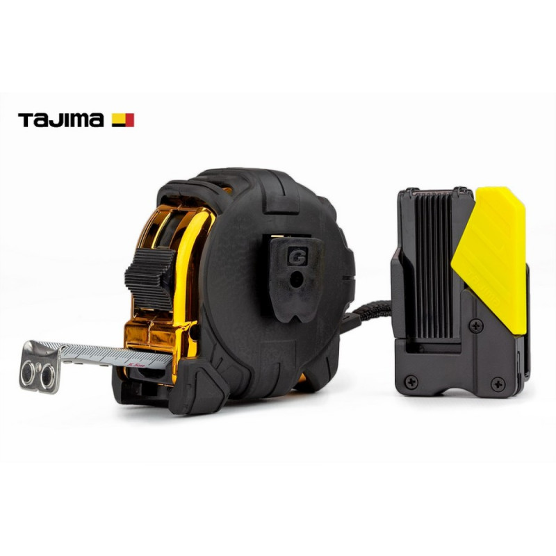 Рулетка строительная TAJIMA G3 LOCK SFG3GLM25-55BL ударопрочная, магнитная, с держателем на пояс 25 мм х 5,5 м (1001-1883)